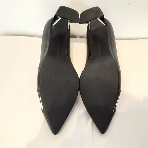 NIB UN UNITED NUDE ZINK PEEK PUMP MID HEEL IN BLACK - Picture 8 of 8